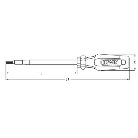 Chave Torx T30 Isolada Irwin Imagem de Chave Torx T30 Isolada Irwin