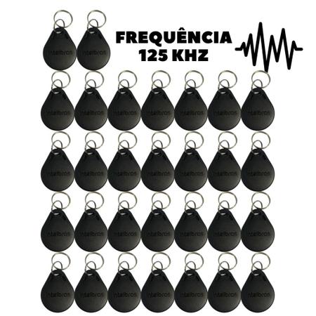 Imagem de Chaveiro Aproximação Tag Rfid 125 Khz Th1000 Intelbras 30 Pc