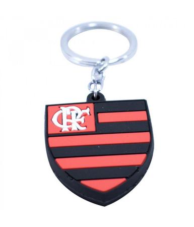 Imagem de Chaveiro Borracha Flamengo Com Brasão Oficial