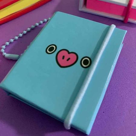 Imagem de Chaveiro Post-it BT21  Capa Dura com Elástico - Cores e Fofuras