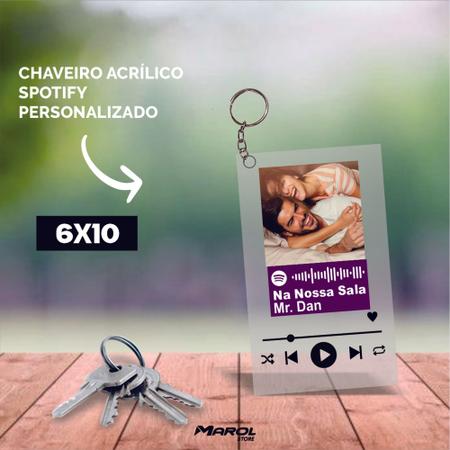 Código de leitura de música personalizado para chaveiro – The