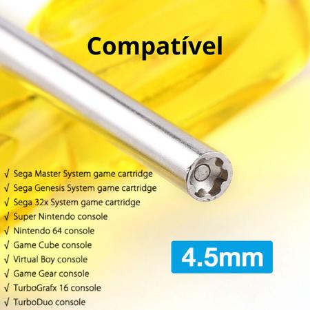 Imagem de Chaves Compatível Gamebit Nintendo 3,8mm E 4,5mm Super Nes N64
