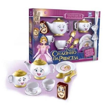 Kit Chazinho Infantil Brinquedo Jogo De Chá Princesa 20 Pçs