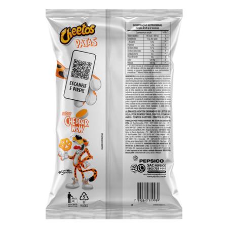 Salgadinho Cheetos Patas Sabor Cheddar Wow 115g - Elma Chips