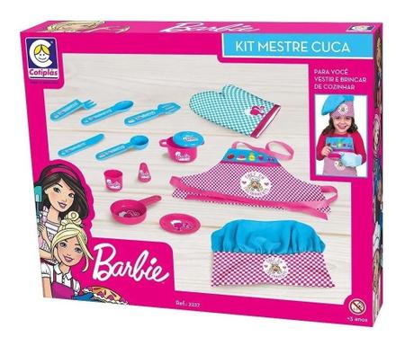 Imagem de Chef Mestre Cuca Barbie Avental + Acessórios Cotiplás 2227