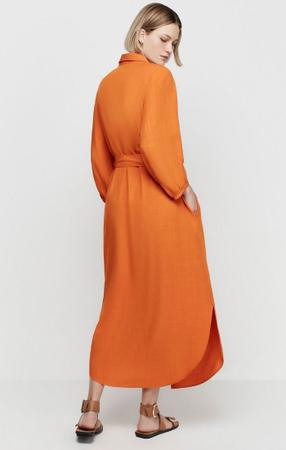 Chemise Midi Em Viscose Flamê - DZARM Imagem de Chemise Midi Em Viscose Flamê