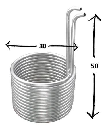Imagem de Chiller Em Alumínio 3/8 - 15 Metros Haste Curta Resfriador