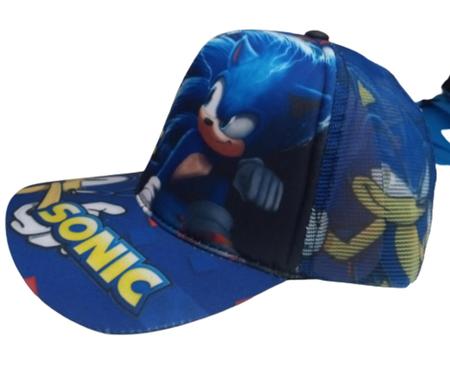 Boné Infantil Sonic Azul 53 Cm