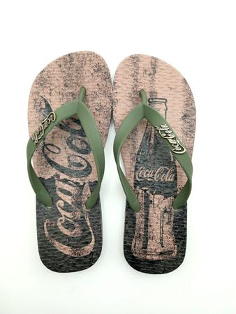 Chinelo Coca Cola Shoes Wall Town Masculino Adulto Ref CC3396
