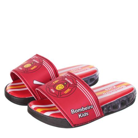 Chinelo com Luz de Led Infantil Masculino Meninos Vermelho Bombeiros - Chinelo  Infantil - Magazine Luiza