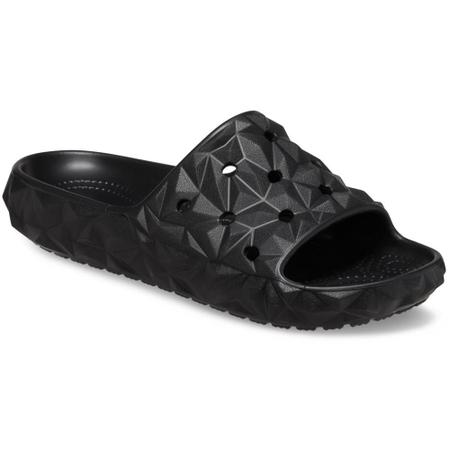 Chinelo crocs classic geometric slide black Imagem de Chinelo crocs classic geometric slide black