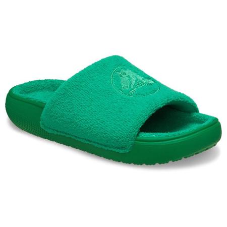 Imagem de Chinelo crocs classic towel slide green ivy