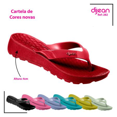 Chinelo Dijean Salto Tamanco Plataforma E.V.A Tamanco Feminino