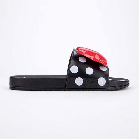 Imagem de Chinelo Disney Minnie Slide Poá Grendene Kids - Preto e Vermelho