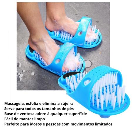Chinelo Escova Para Lavar E Massagear Os Pés No Banho - Clink Imagem de Chinelo Escova Para Lavar E Massagear Os Pés No Banho