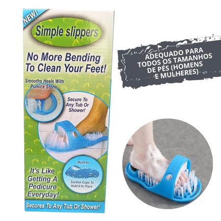 Chinelo Escova Para Lavar E Massagear Os Pés No Banho - Clink Imagem de Chinelo Escova Para Lavar E Massagear Os Pés No Banho