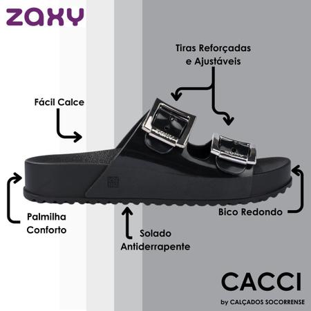 Imagem de Chinelo Feminino Conforto Slip On Slide Zaxy Partner III