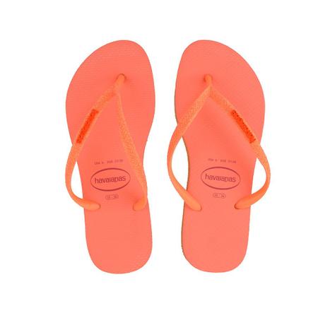 Imagem de Chinelo Feminino Havaianas Glitter Laranja Neon Spark - 4147