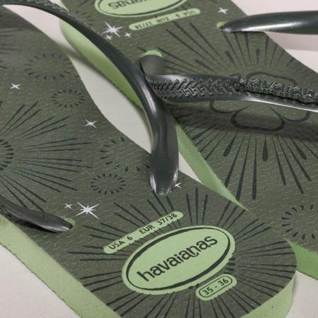 Chinelo Feminino Havaianas Slsq Met Verde Imagem de Chinelo Feminino Havaianas Slsq Met Verde