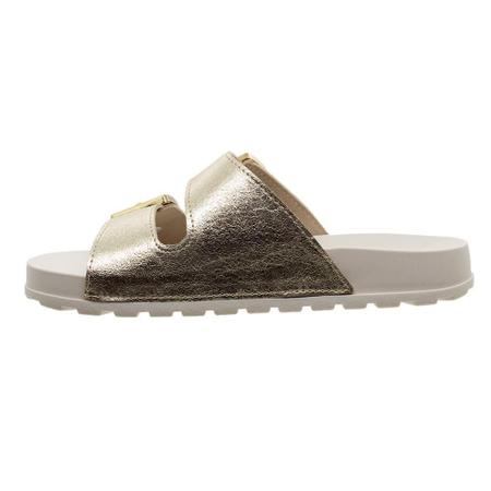 Chinelo Feminino Papete Moleca 5436.401 Dourado Imagem de Chinelo Feminino Papete Moleca 5436.401 Dourado