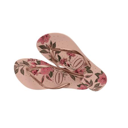 Chinelo Feminino Slim Organic Rosa Havaianas Imagem de Chinelo Feminino Slim Organic Rosa Havaianas