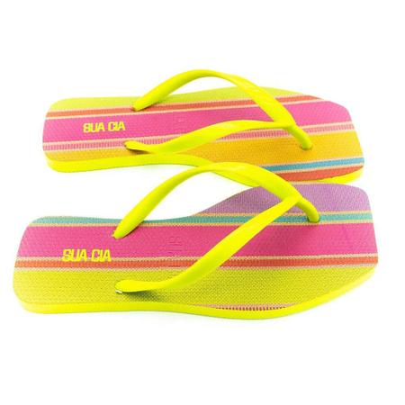 Chinelo Feminino Sua Cia 8503.17003 - Verde E Rosa Imagem de Chinelo Feminino Sua Cia 8503.17003 - Verde E Rosa