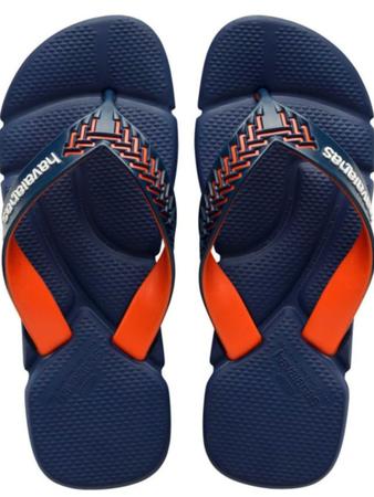 Imagem de Chinelo Havaianas Azul Com Laranja Power Lançamento Verao NF