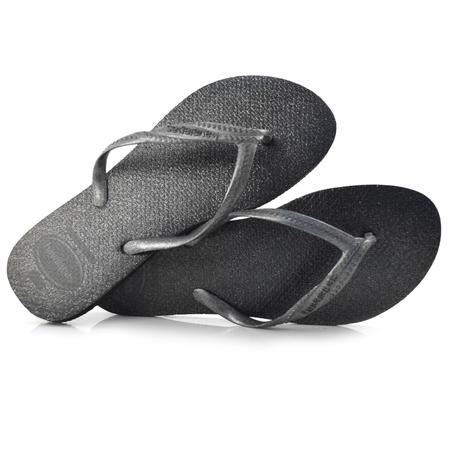 Chinelo Havaianas Fantasia Gloss Preto 4145643 Imagem de Chinelo Havaianas Fantasia Gloss Preto 4145643