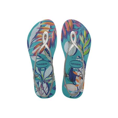 Chinelo Havaianas Luna Print Azul 33 34 Outros Moda e Acessorios Magazine Luiza