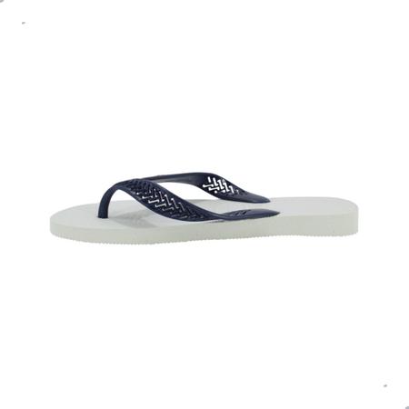 Chinelo Havaianas Masculino Power Light Solid Branco com Azul Imagem de Chinelo Havaianas Masculino Power Light Solid Branco com Azul