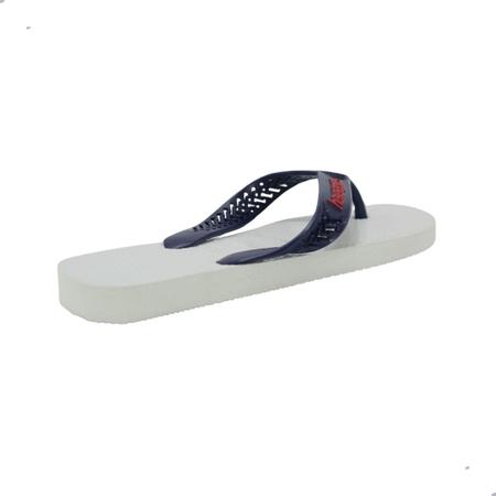 Chinelo Havaianas Masculino Power Light Solid Branco com Azul Imagem de Chinelo Havaianas Masculino Power Light Solid Branco com Azul