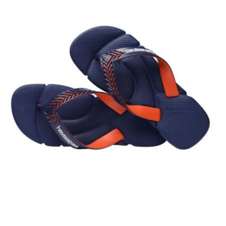 Imagem de Chinelo Havaianas Ortopédico Power 2.0 Azul Palmilha Massageadora Anatômica 0306 - Masculino