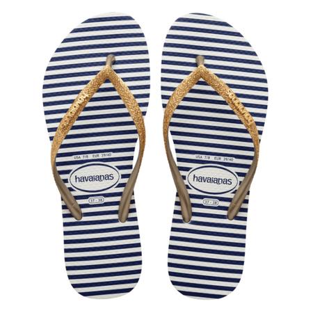 Imagem de Chinelo Havaianas Slim Glitter Stripes