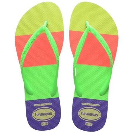 Chinelo Havaianas Slim Neon Glow 904 Imagem de Chinelo Havaianas Slim Neon Glow 904