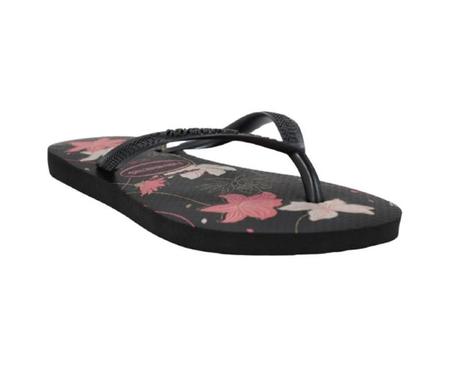 Imagem de Chinelo Havaianas Slim Organic - Preto/Cinza/Rosa Bebe