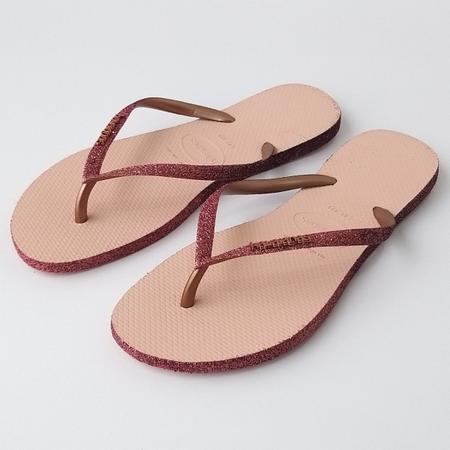 Chinelo Havaianas Slim Sparkle Glitter Areia - Feminino - Chinelo Feminino  - Magazine Luiza