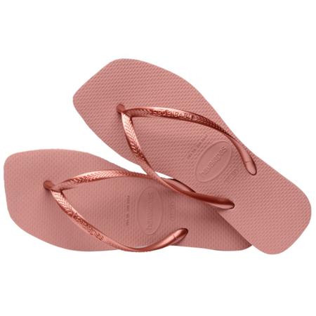 Chinelo Havaianas Slim Square com Bico Quadrado Bordô