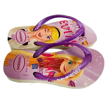 Imagem de Chinelo infantil havaianas meninas kids slim princess