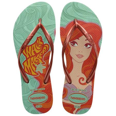 Chinelo infantil havaianas slim disney fc original alpargatas