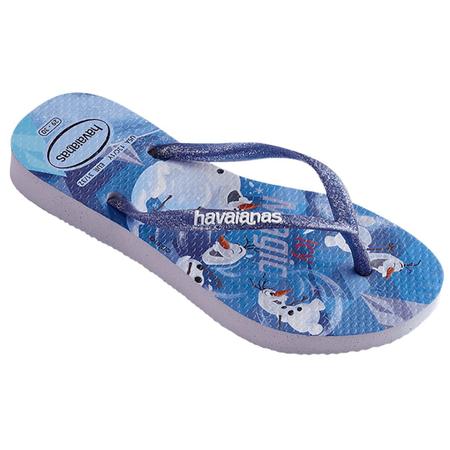 Imagem de Chinelo Infantil Havaianas Slim Frozen Cf Feminino - Lilás - 31/32