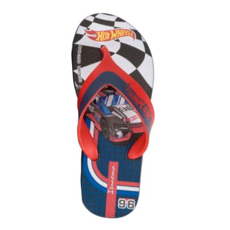 Imagem de Chinelo Ipanema Infantil Hot Wheels 27112- Branco/Azul/Vermelho