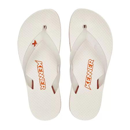 Chinelo Kenner New Summer DGX-02 Branco Laranja Imagem de Chinelo Kenner New Summer DGX-02 Branco Laranja
