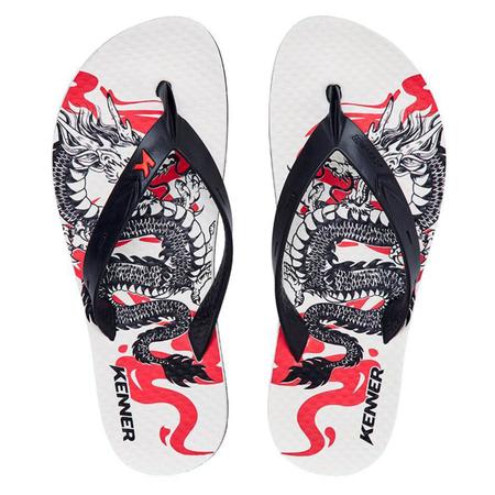 Chinelo Kenner Summer Dragon Masculino - Preto e Vermelho Imagem de Chinelo Kenner Summer Dragon Masculino - Preto e Vermelho
