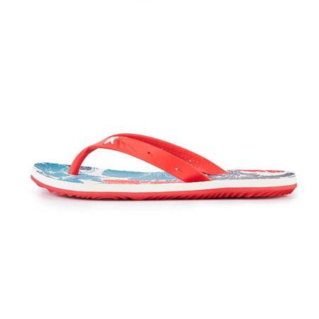 Chinelo Kenner Summer Hibisco Masculino - Vermelho e Azul Imagem de Chinelo Kenner Summer Hibisco Masculino - Vermelho e Azul
