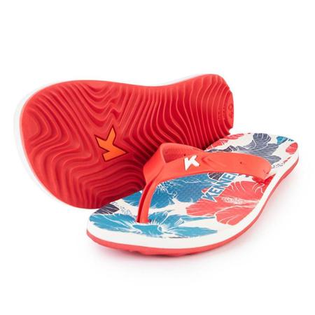 Chinelo Kenner Summer Hibisco Masculino - Vermelho e Azul Imagem de Chinelo Kenner Summer Hibisco Masculino - Vermelho e Azul