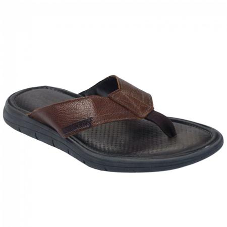 Imagem de Chinelo masculino de couro linha soul 015133