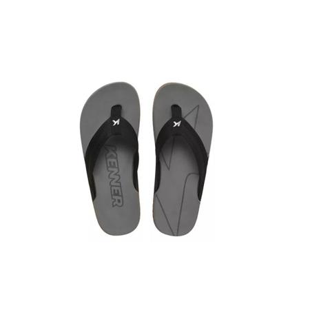 Chinelo Masculino NK6 Preto/Cinza/Laranja Kenner Imagem de Chinelo Masculino NK6 Preto/Cinza/Laranja Kenner