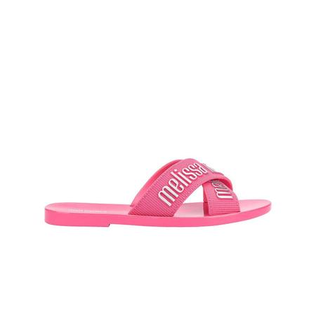 Imagem de Chinelo Mini Melissa M-Lover Slide Infantil Rosa Prata