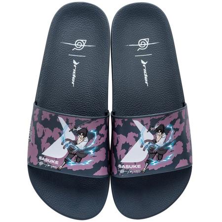 Kit Chinelo Slide Sandália + Chinelo Anime Naruto Mangá Akatsuki Nuvens  Vermelhas - Escorrega o Preço