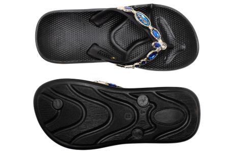 Chinelo Sandália Alcalay Linha Pedras Especial Ortopedico Ant-stress CH06 Resina Imagem de Chinelo Sandália Alcalay Linha Pedras Especial Ortopedico Ant-stress CH06 Resina